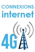 Connexions internet haut débit 4G