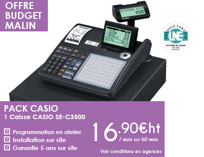 Caisse Casio SEC 3500 - Pour les petits budgets